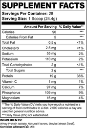 Pure Whey Protein Isolate (Vanilla)