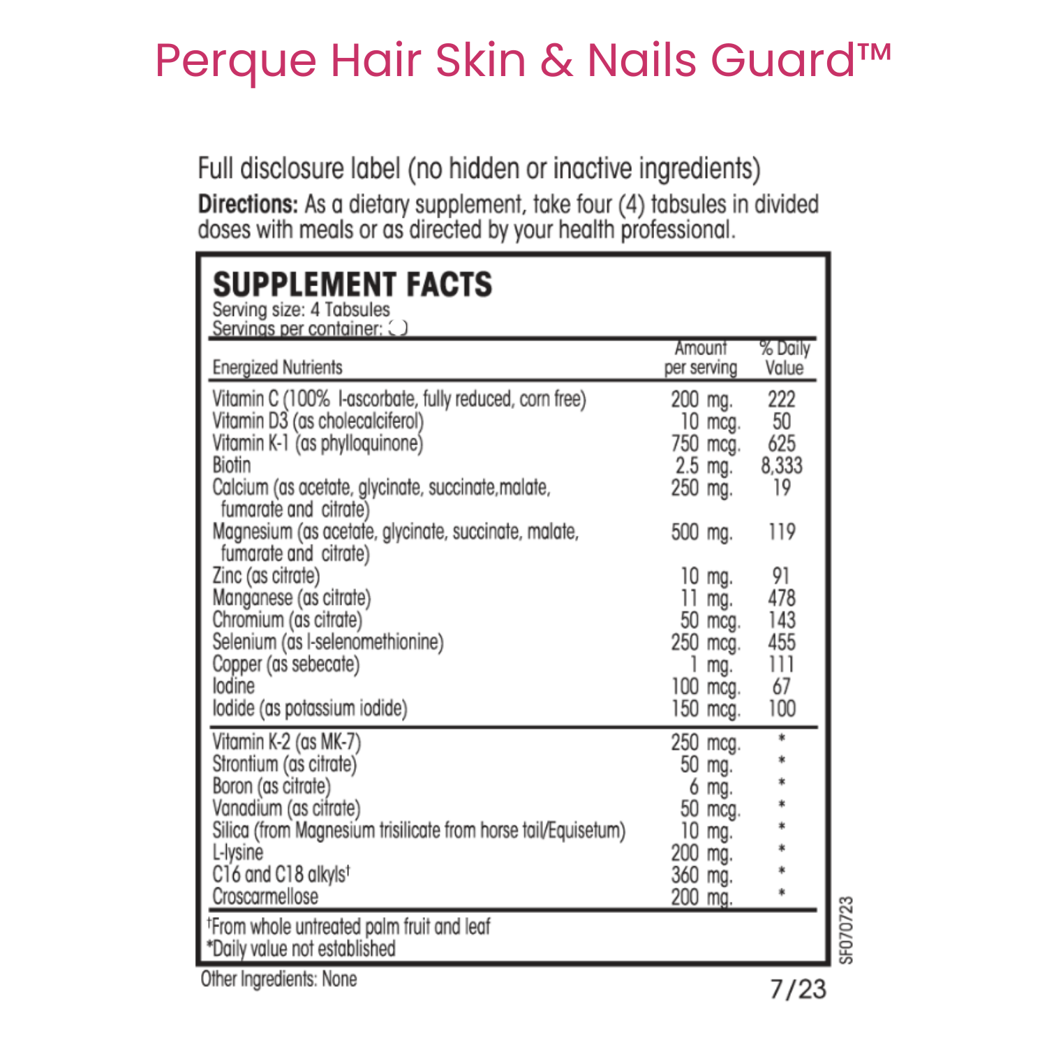 Revitalize Hair Formula